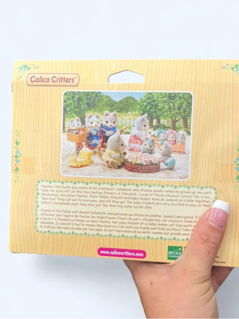Antique Sylvanian families Husky Dog family set Calico critters epoch sealed